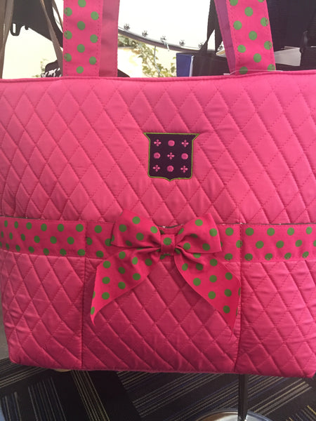 Mimi Quilted Ribbon Tote