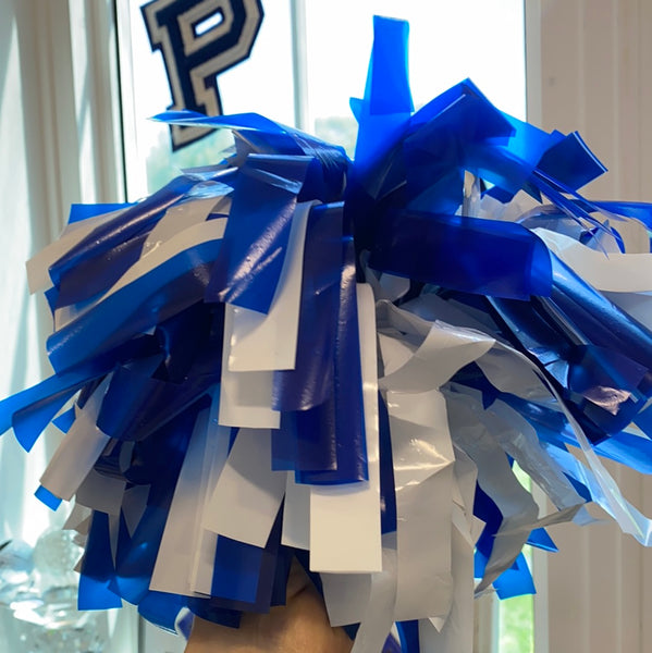 Blue & White Spirit Pom Pom